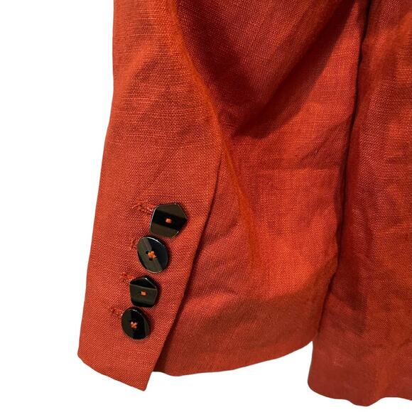 Farm Rio Linen Blazer Size Large - Picture 7 of 11
